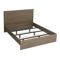 Κρεβάτι Troy Megapap χρώμα καρυδί 140x190εκ.