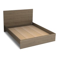 Κρεβάτι Troy Megapap χρώμα καρυδί 150x200εκ.