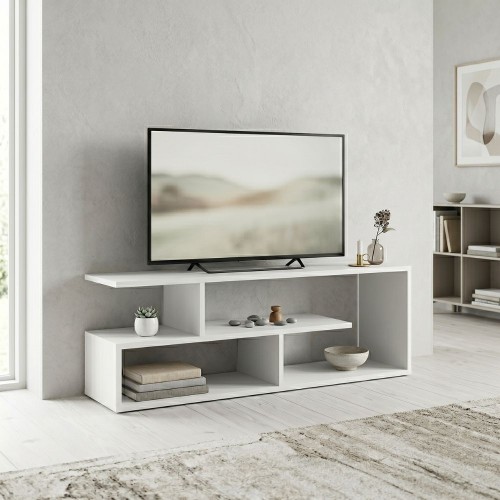 Έπιπλο τηλεόρασης Forever Megapap χρώμα λευκό 120x30x40cm.