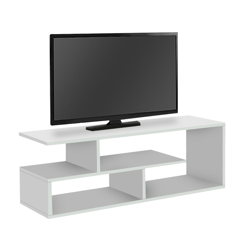 Έπιπλο τηλεόρασης Forever Megapap χρώμα λευκό 120x30x40cm.