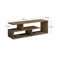 Έπιπλο τηλεόρασης Forever Megapap χρώμα καρυδί 120x30x40cm.