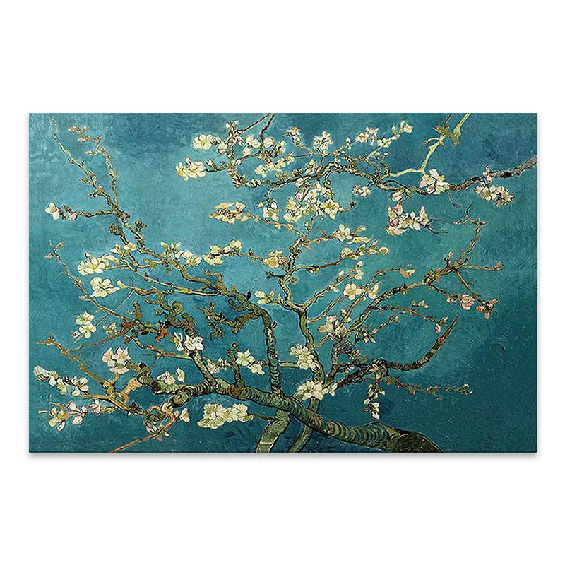 Πίνακας σε καμβά Blooming Flowers Megapap ψηφιακής εκτύπωσης 140x100x3εκ.