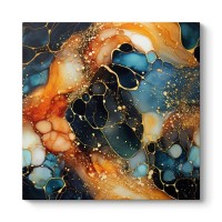 Πίνακας σε καμβά Universal Texture Abstract Megapap ψηφιακής εκτύπωσης 100x100x3εκ.
