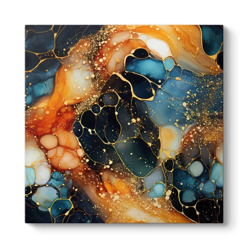 Πίνακας σε καμβά Universal Texture Abstract Megapap ψηφιακής εκτύπωσης 100x100x3εκ.