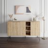 Μπουφές Clara Megapap χρώμα sapphire oak 142x35,6x83εκ.