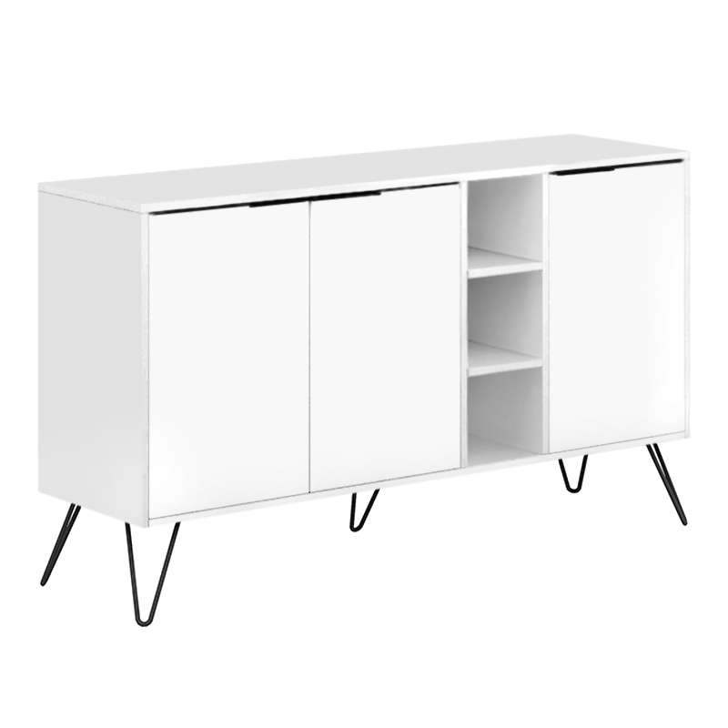 Μπουφές Clara Megapap χρώμα λευκό 142x35,6x83εκ.