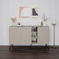 Μπουφές Clara Megapap χρώμα sandstone 142x35,6x83εκ.