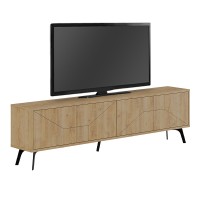 Έπιπλο τηλεόρασης Dune Megapap χρώμα sapphire oak 180x29,6x50εκ.