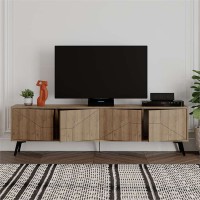Έπιπλο τηλεόρασης Dune Megapap χρώμα ανοιχτό καρυδί 180x29,6x50εκ.