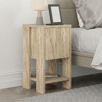 Κομοδίνο Ema Megapap χρώμα travertine 30x30x55εκ.