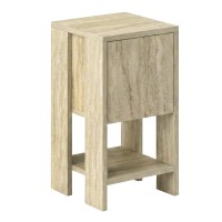 Κομοδίνο Ema Megapap χρώμα travertine 30x30x55εκ.