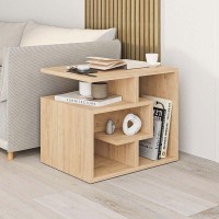 Τραπεζάκι βοηθητικό Labirent Megapap χρώμα sapphire oak 54x40x45εκ.