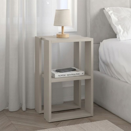 Κομοδίνο - Τραπεζάκι βοηθητικό Lonie Megapap χρώμα sandstone 34x30x55εκ.