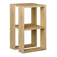 Κομοδίνο - Τραπεζάκι βοηθητικό Lonie Megapap χρώμα sapphire oak 34x30x55εκ.