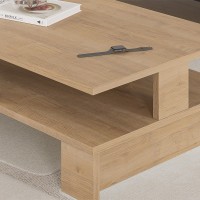 Τραπεζάκι σαλονιού Mansu Megapap χρώμα sapphire oak 80x50x27εκ.