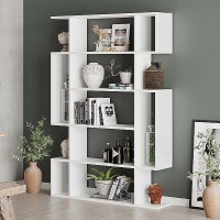 Βιβλιοθήκη Mito Megapap χρώμα λευκό 108x25x161εκ.