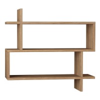 Ραφιέρα τοίχου Paralel Megapap χρώμα sapphire oak 70x22x65εκ.