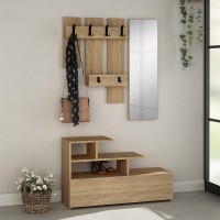 Έπιπλο εισόδου Vesty Megapap χρώμα sapphire oak 100x30x61εκ.