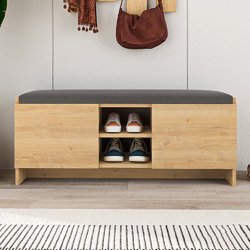 Παπουτσοθήκη Zulla Megapap χρώμα sapphire oak 110x37x43εκ.