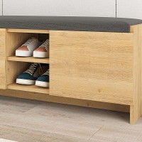 Παπουτσοθήκη Zulla Megapap χρώμα sapphire oak 110x37x43εκ.
