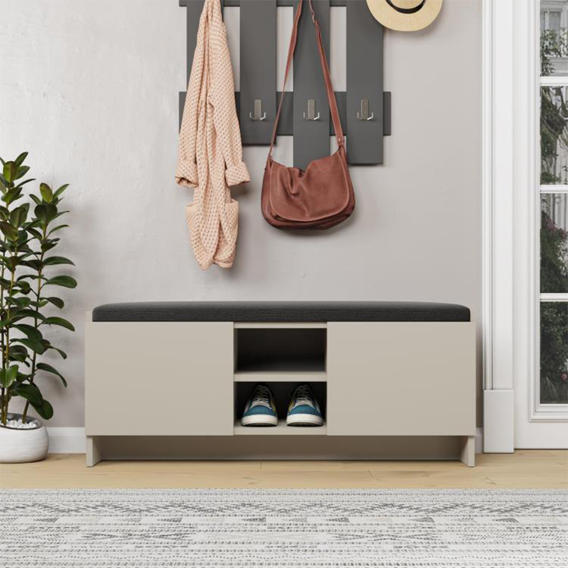 Παπουτσοθήκη Zulla Megapap χρώμα sandstone 110x37x43εκ.
