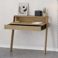Γραφείο εργασίας Cowork Megapap χρώμα sapphire oak 94x50x91εκ.