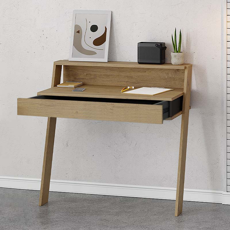 Γραφείο εργασίας Cowork Megapap χρώμα sapphire oak 94x50x91εκ.