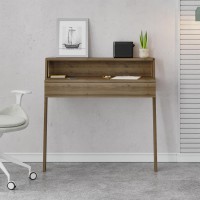 Γραφείο εργασίας Cowork Megapap χρώμα ανοιχτό καρυδί 94x50x91εκ.