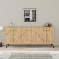 Μπουφές Dune Megapap χρώμα sapphire oak 184x35x77,4εκ.