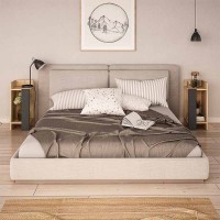 Κομοδίνο Elos Megapap σετ 2 τεμαχίων χρώμα sapphire oak - ανθρακί 25x27x60εκ.