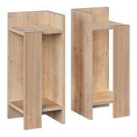 Κομοδίνο Elos Megapap σετ 2 τεμαχίων χρώμα sapphire oak 25x27x60εκ.