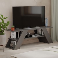 Έπιπλο τηλεόρασης Farfalla Megapap χρώμα ανθρακί 120x33,5x40εκ.