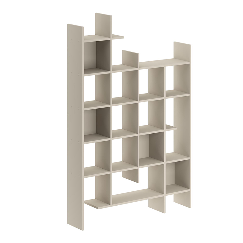 Βιβλιοθήκη Manco Megapap χρώμα sandstone 122x25,5x188εκ.