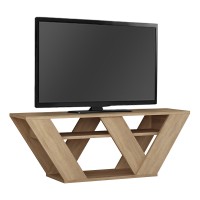 Έπιπλο τηλεόρασης Pipralla Megapap χρώμα sapphire oak 110x30x40εκ.