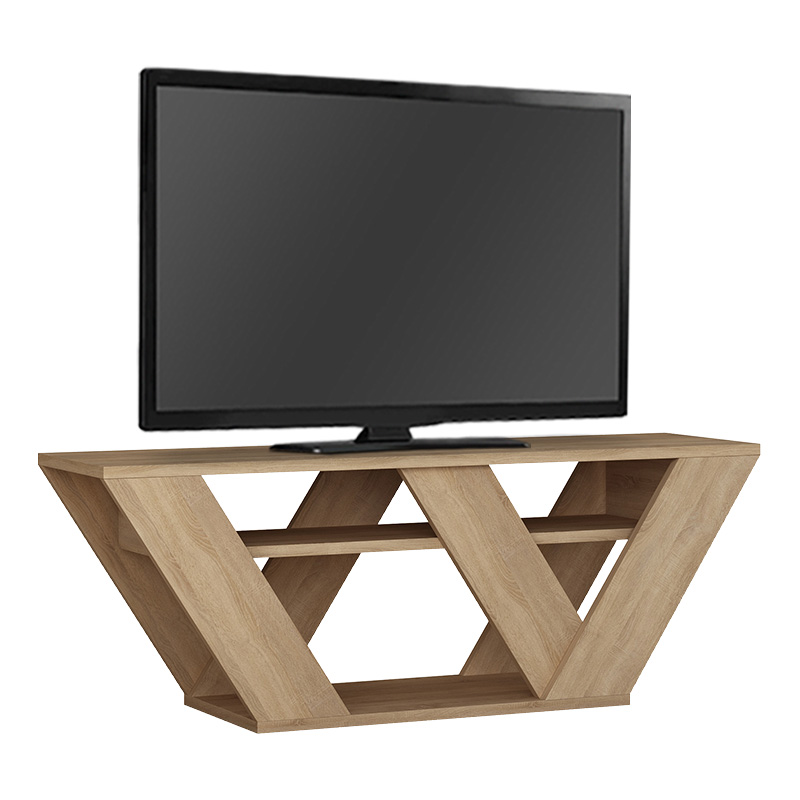 Έπιπλο τηλεόρασης Pipralla Megapap χρώμα sapphire oak 110x30x40εκ.