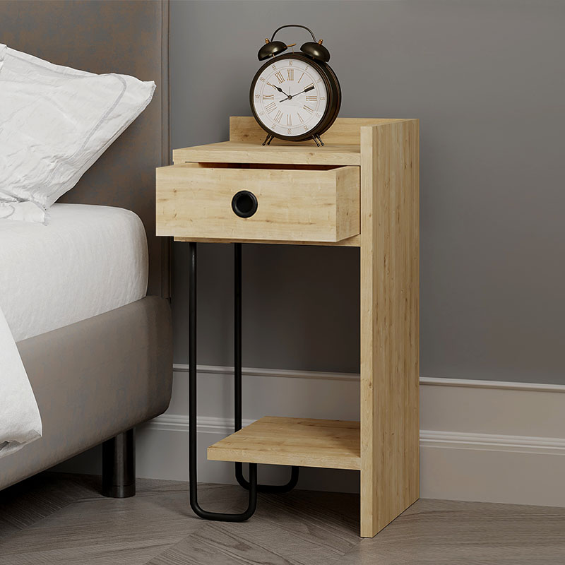 Κομοδίνο Sirius Megapap δεξί χρώμα sapphire oak 32x30x61εκ.