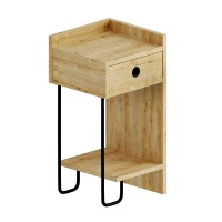 Κομοδίνο Sirius Megapap δεξί χρώμα sapphire oak 32x30x61εκ.