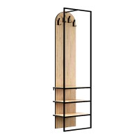 Έπιπλο εισόδου Archy Megapap χρώμα sapphire oak 53x31,7x180εκ.