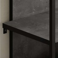 Έπιπλο εισόδου Archy Megapap χρώμα γκρι ρετρό 53x31,7x180εκ.