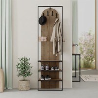 Έπιπλο εισόδου Archy Megapap χρώμα ανοιχτό καρυδί 53x31,7x180εκ.