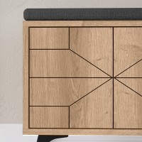 Παπουτσοθήκη Dune Megapap χρώμα sapphire oak 107x35x55εκ.