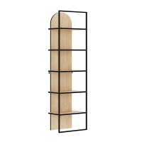 Βιβλιοθήκη Archy Megapap χρώμα sapphire oak 53x31,7x180εκ.