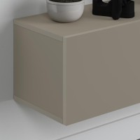 Έπιπλο τηλεόρασης επιτοίχιο Francy Megapap χρώμα sandstone 180x30x30εκ.