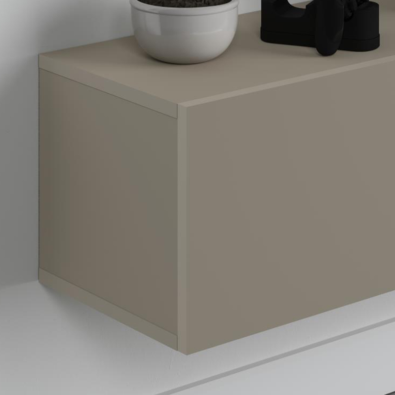 Έπιπλο τηλεόρασης επιτοίχιο Francy Megapap χρώμα sandstone 180x30x30εκ.