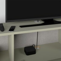Έπιπλο τηλεόρασης επιτοίχιο Francy Megapap χρώμα ash green 180x30x30εκ.