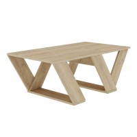 Τραπεζάκι σαλονιού Pipra Megapap χρώμα sapphire oak 110x60x40εκ.
