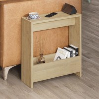 Τραπεζάκι βοηθητικό Simpi Megapap χρώμα sapphire oak 55x20x60εκ.