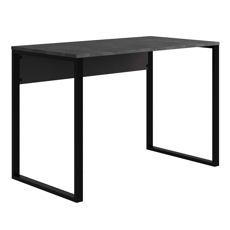 Γραφείο εργασίας Inna Megapap χρώμα γκρι ρετρό - silky black 100x60x75εκ.