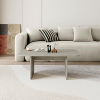 Τραπεζάκι σαλονιού Pietra Megapap χρώμα neo travertine 100x60x41,8εκ.
