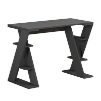 Γραφείο εργασίας Papillon Megapap χρώμα ανθρακί 106x50x75εκ